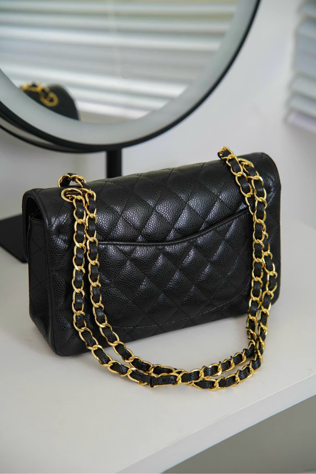 Rep Bag Chanel CF Classic Flap Small – Black Caviar image 6