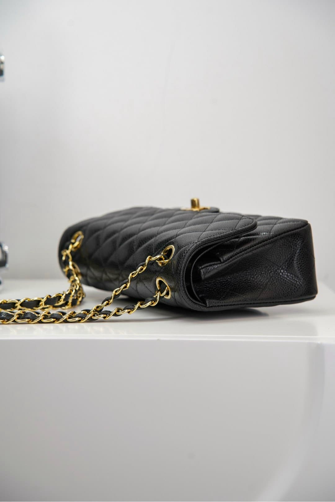 Rep Bag Chanel CF Classic Flap Small – Black Caviar image 8