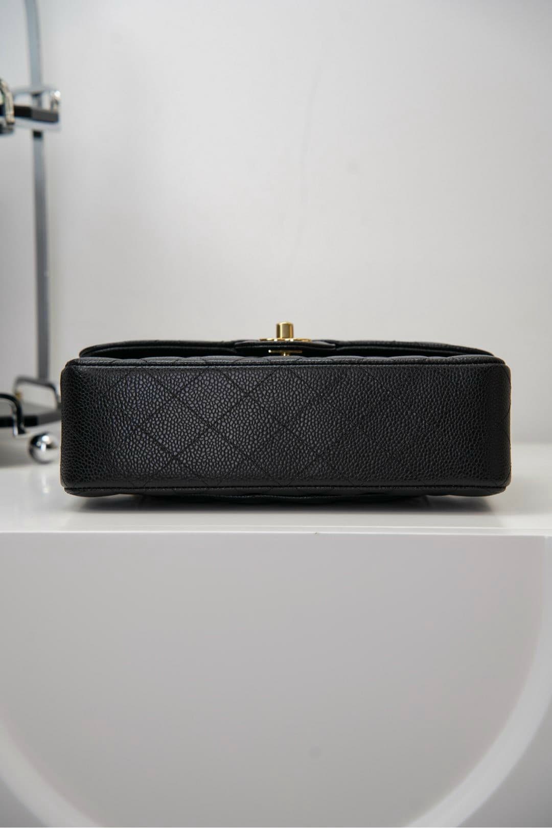 Rep Bag Chanel CF Classic Flap Small – Black Caviar image 9