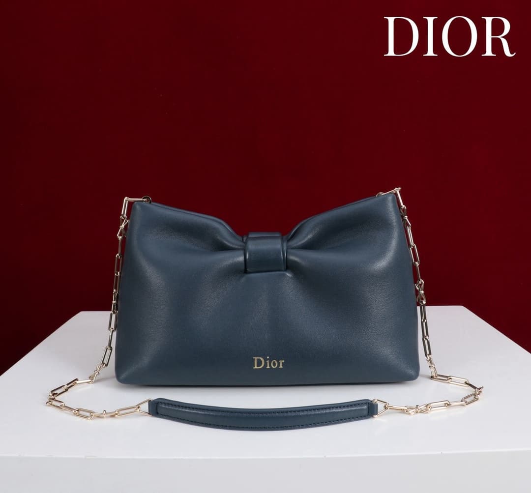 Rep Bag Christian Dior Lambskin Chain Bag – 2026 SS (Embroidery) image 1