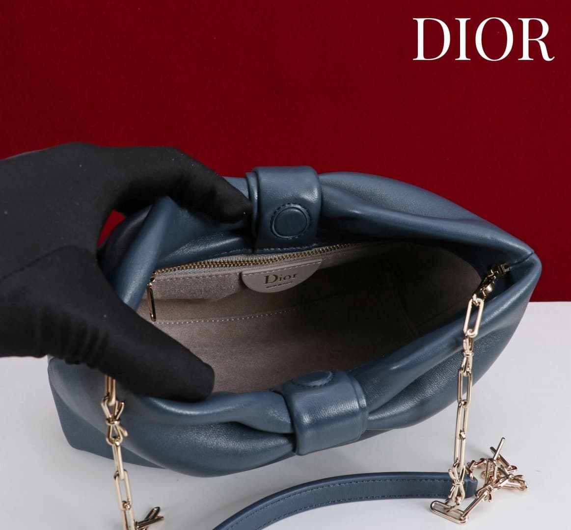 Rep Bag Christian Dior Lambskin Chain Bag – 2026 SS (Embroidery) image 5