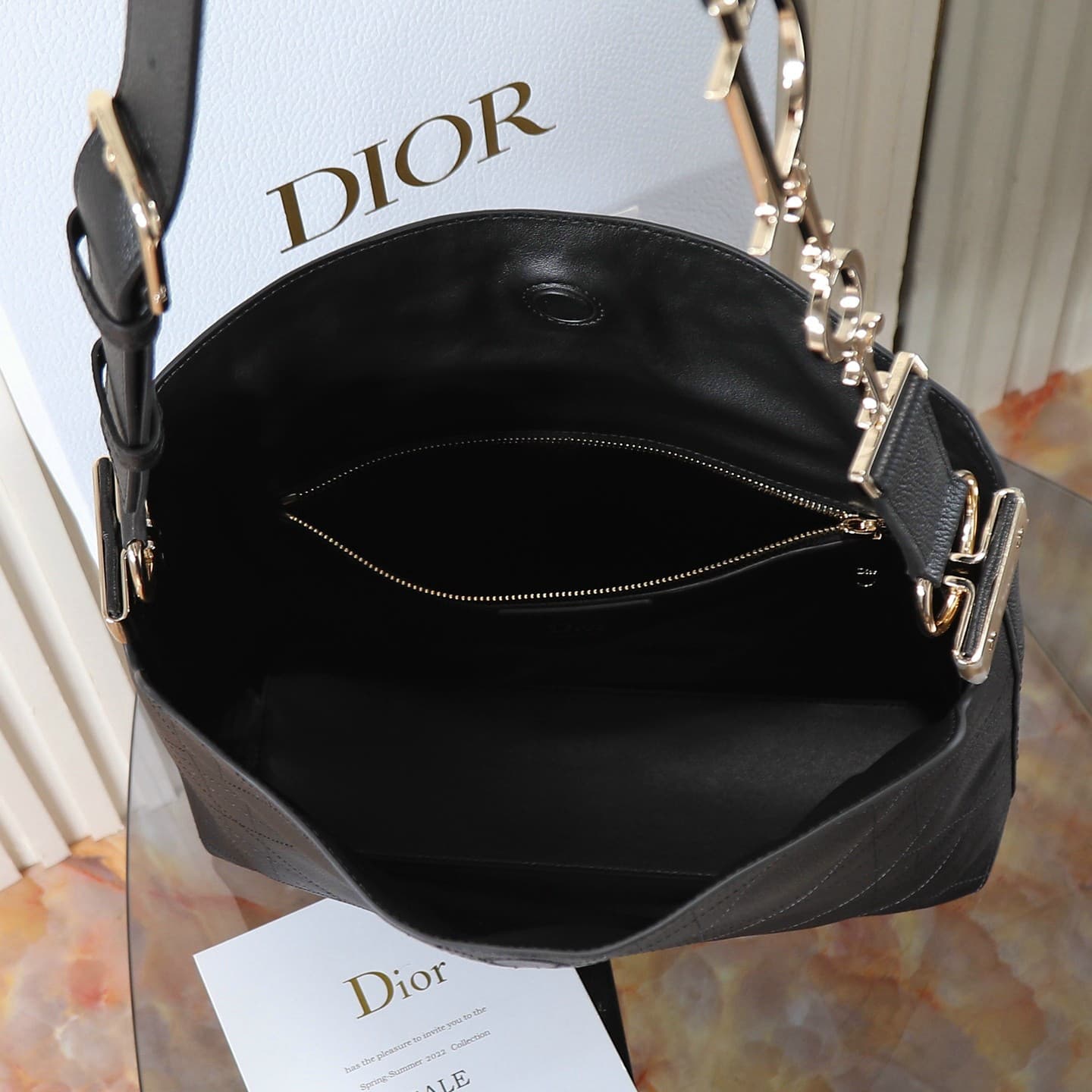 Rep Bag Custian Hobo Bag –Dior Black | P1020 Medium image 7