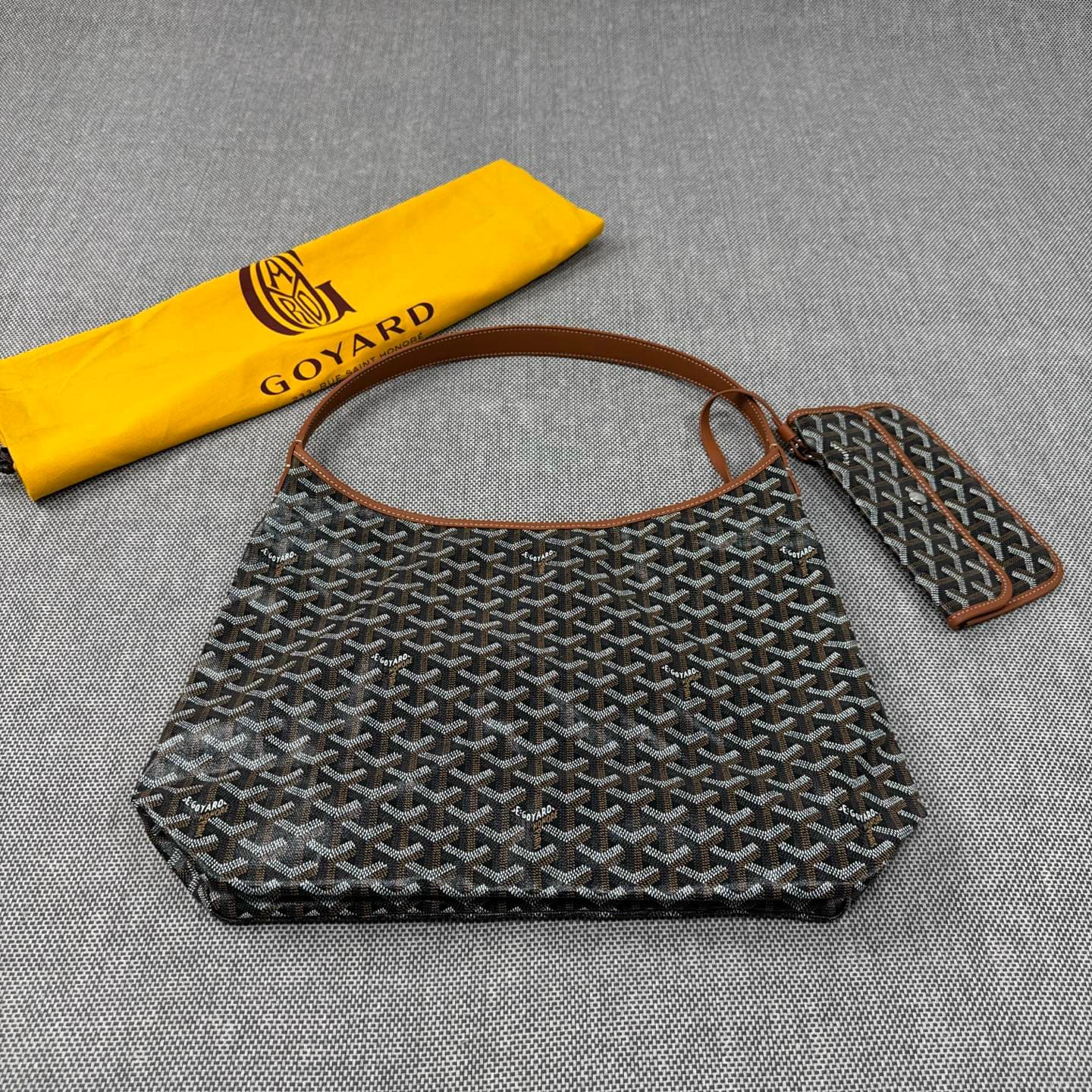 Rep Bag Goyard Hobo Tote Bag – Brown image 2