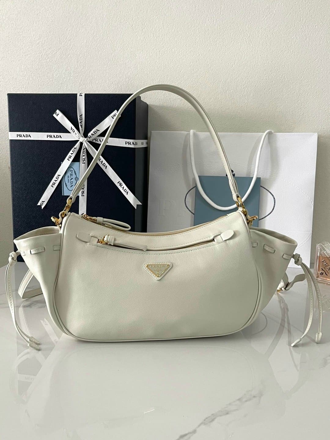 Rep Bag Prada 1BC296 Hobo Bag – White | Yupoo