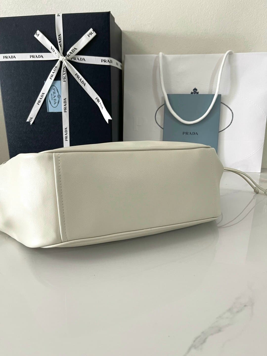 Rep Bag Prada 1BC296 Hobo Bag – White image 7