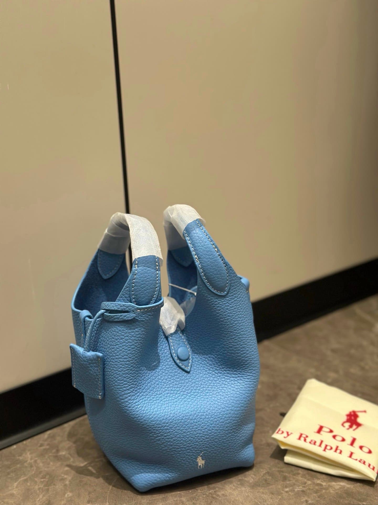 Rep Bag Ralph Lauren Bucket Tote Bag – sky blue image 3