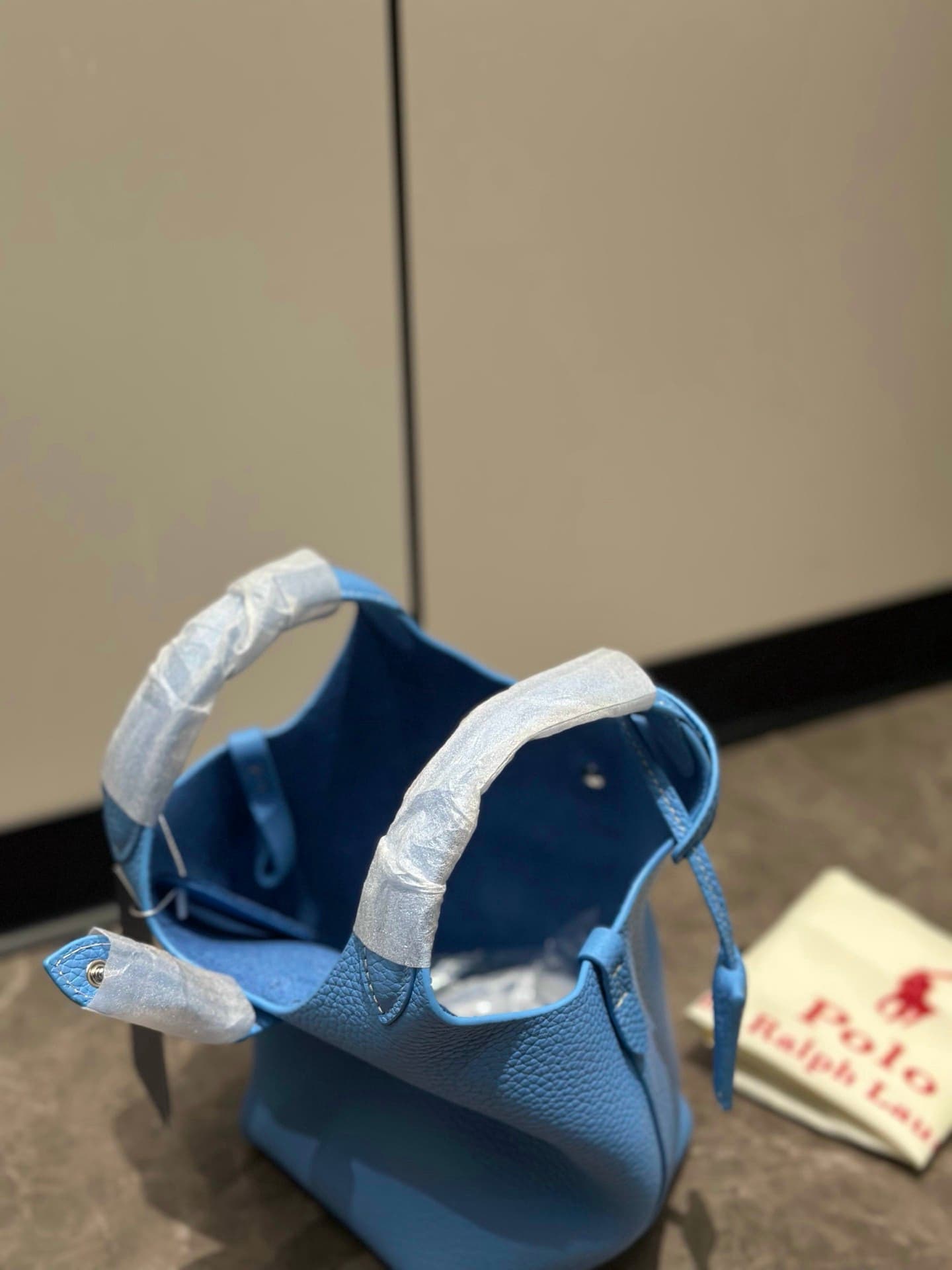 Rep Bag Ralph Lauren Bucket Tote Bag – sky blue image 4