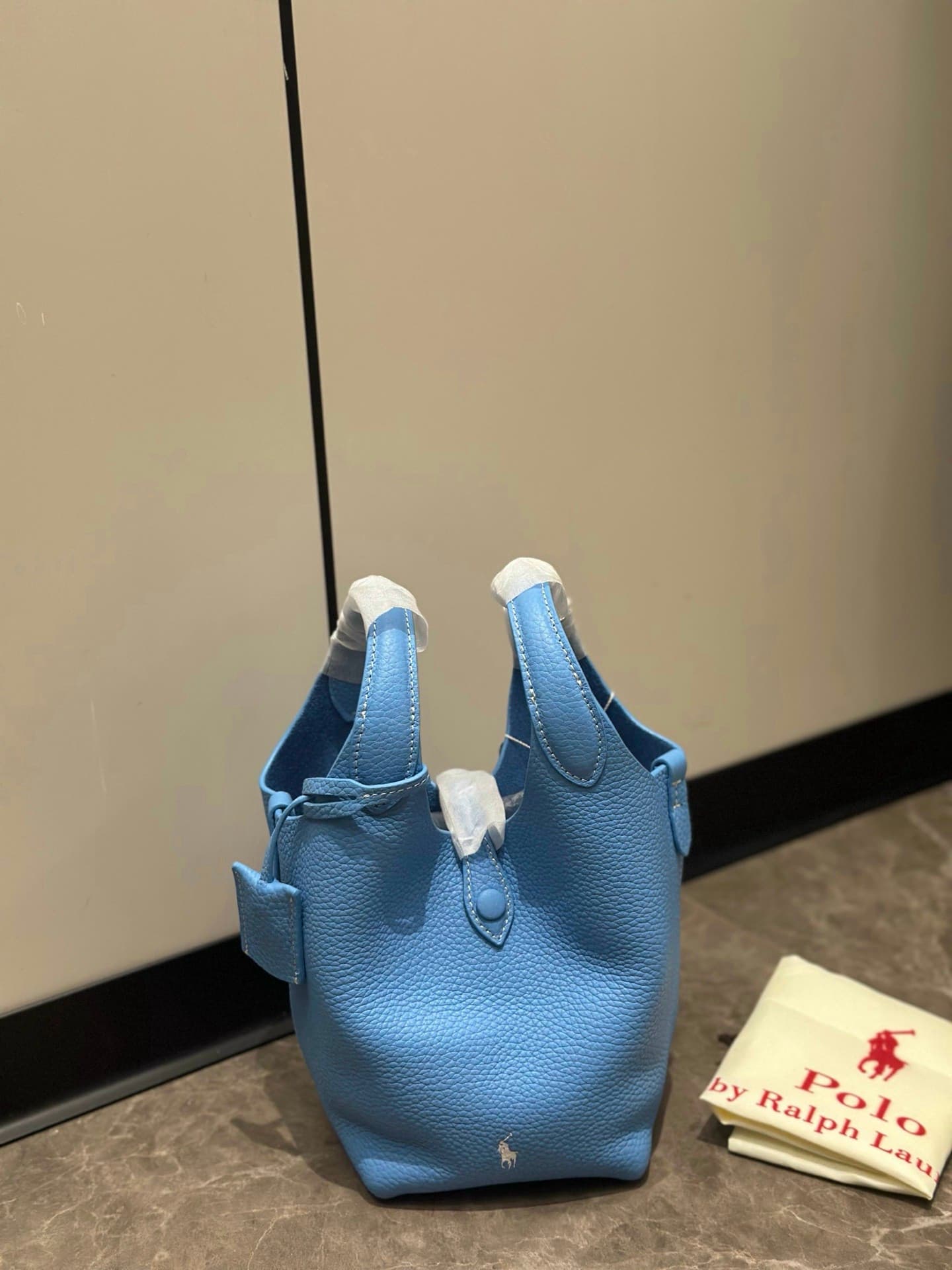 Rep Bag Ralph Lauren Bucket Tote Bag – sky blue image 8