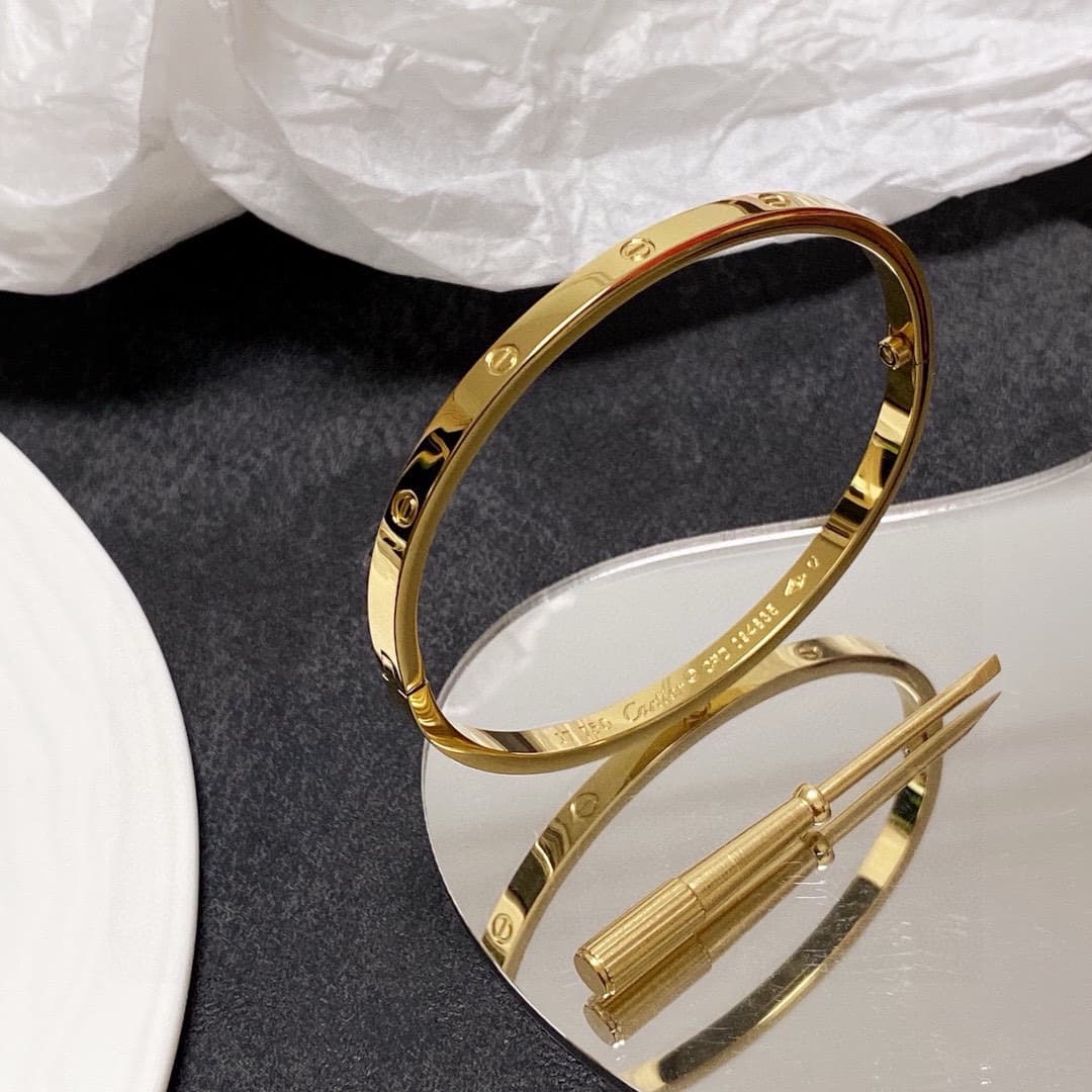 Rep Cartier-Inspired Narrow Love Bangle with Screwdriver image 6