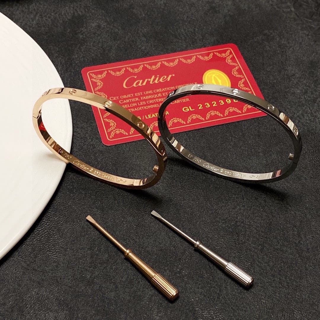 Rep Cartier-Inspired Narrow Love Bangle with Screwdriver image 7