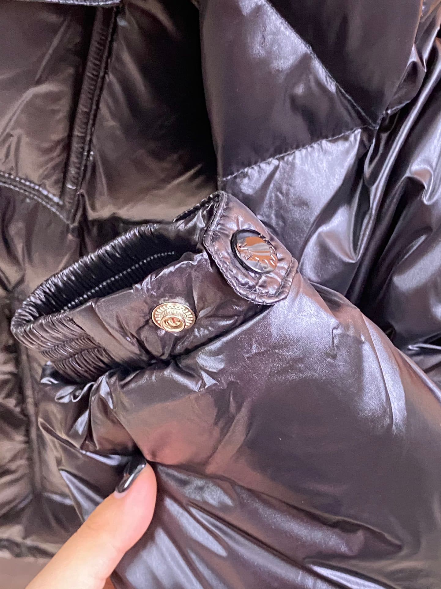 Rep Clothing: Moncler Men's Black Down Jacket - Windproof Cuffs image 8