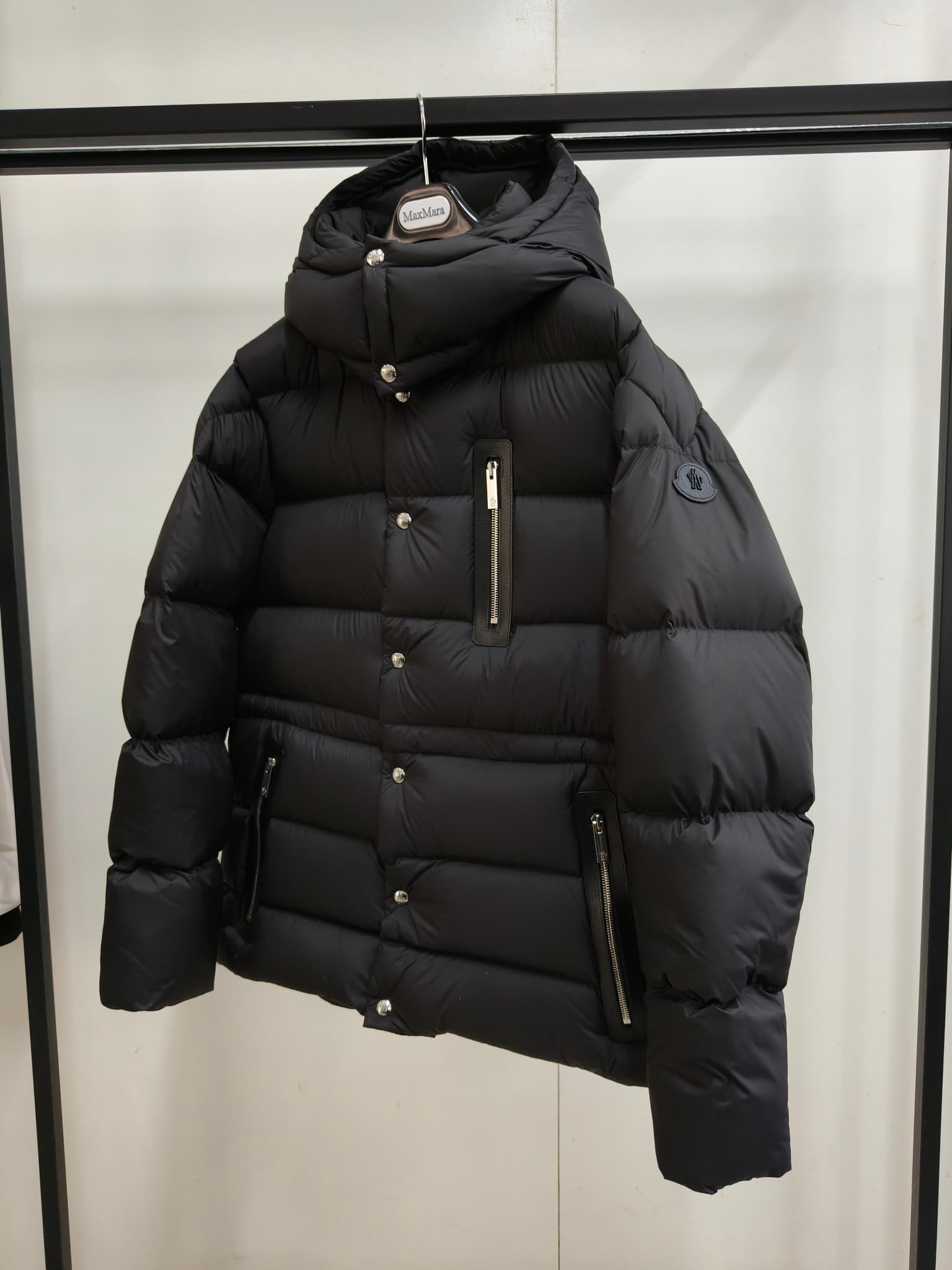 Rep Moncler 25 New Men's Black Label Bauges Hooded Down Jacket