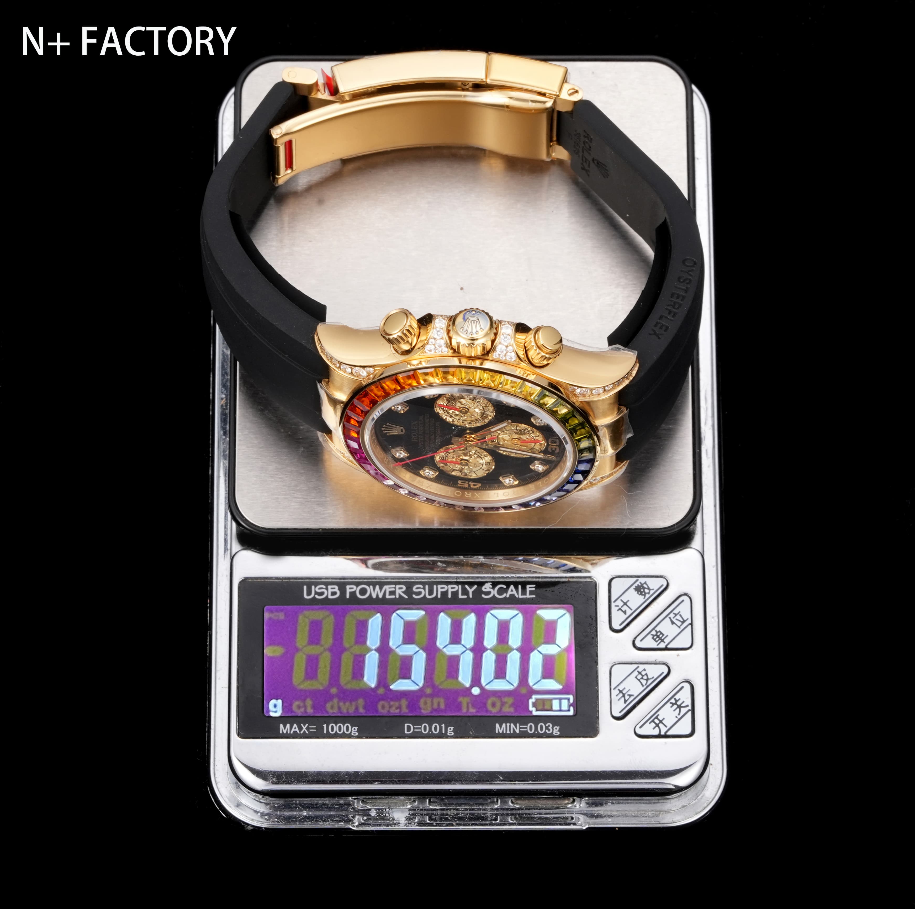  Rolex Daytona N+ Factory V2 155g Weighted Edition dupe image 3