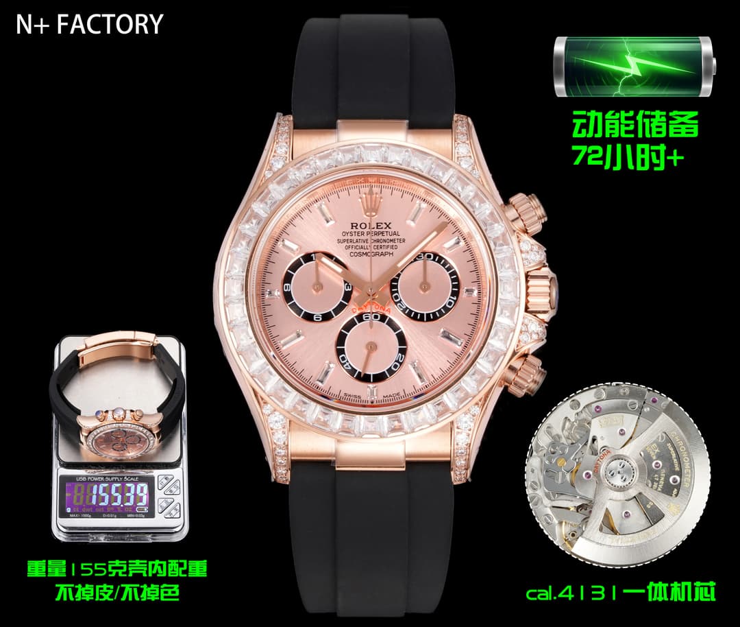 YupooPA Rolex Daytona V2 155g Weighted Edition Watch dupe image 1