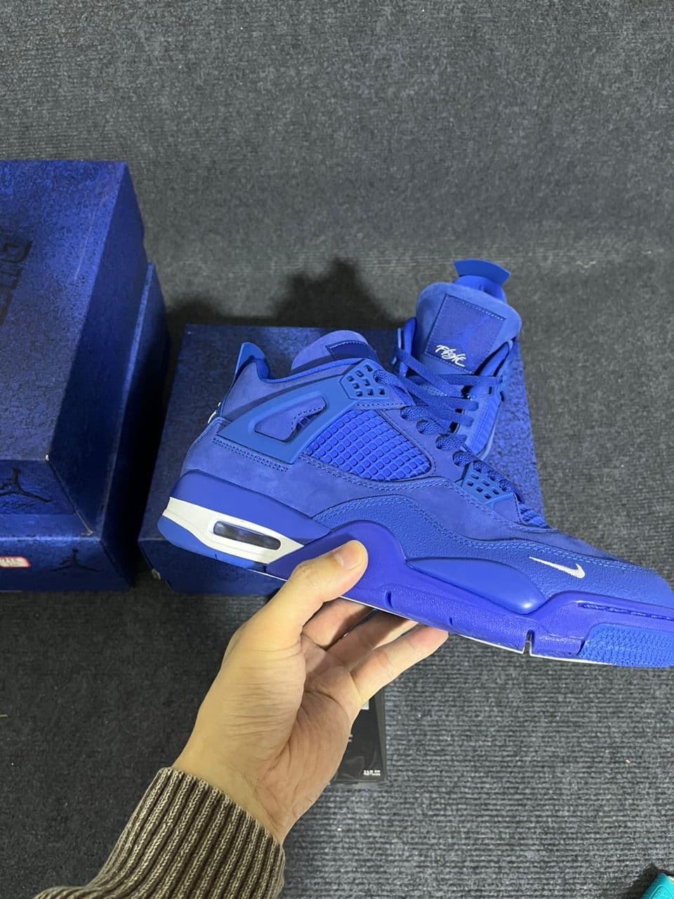 Top quanlity Rep Jordan Air 4 Retro Flynit Royal OG AQ3559-400 image 4