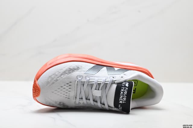 White Upper & Orange Sole New Balance FuelCell Rep Sneakers MFCXLK3 | Yupoo image 2