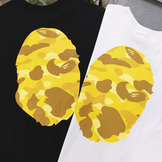 YupooPA Bape Yellow Camo T-Shirt REPS Clothing Black White | Yupoo image 7
