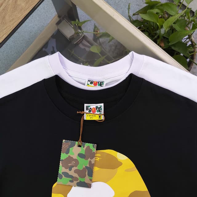 YupooPA Bape Yellow Camo T-Shirt REPS Clothing Black White | Yupoo image 9