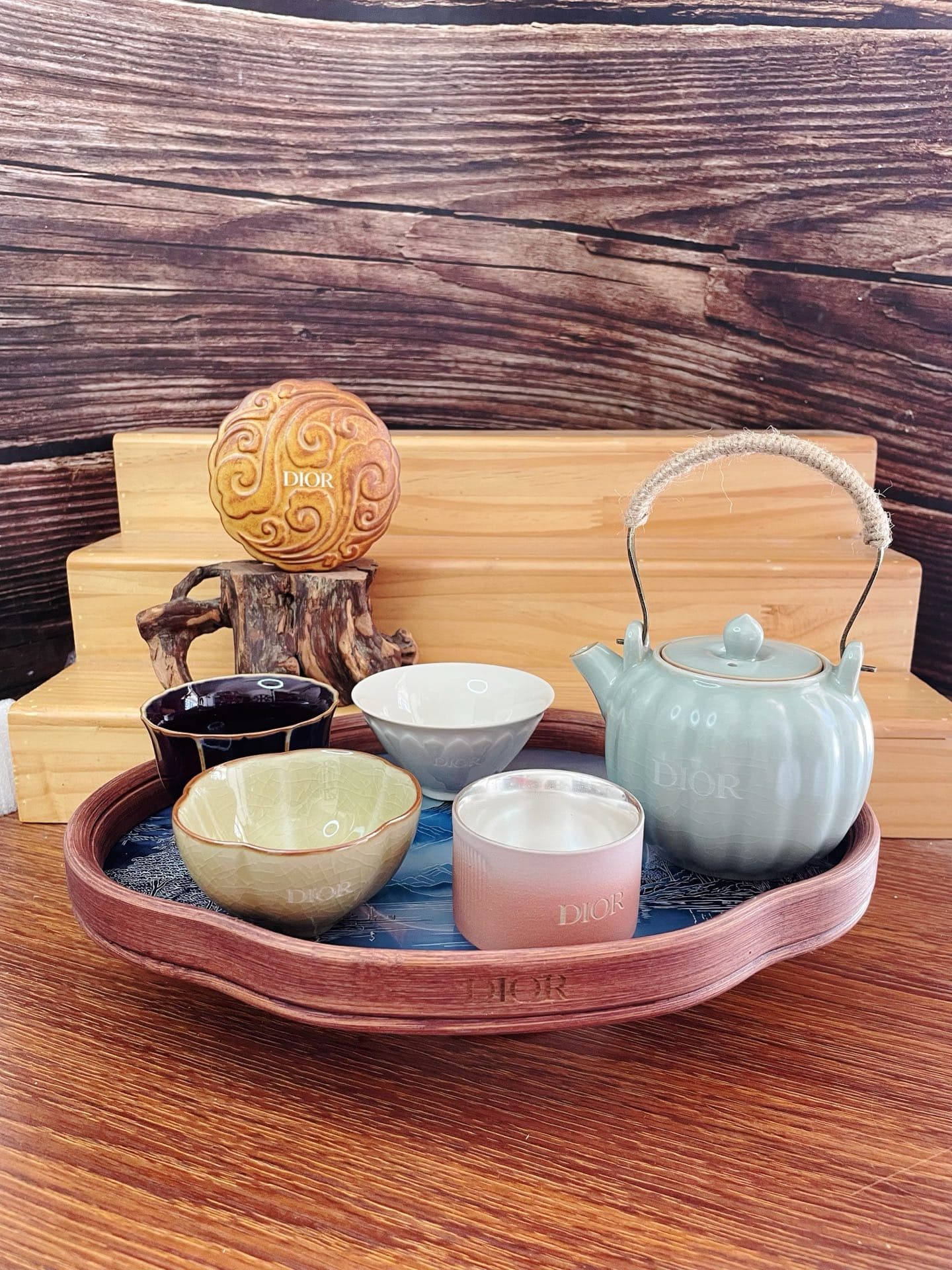 YUPOO Dior Luxury Tea Set Gift Chinese ancient style image 5