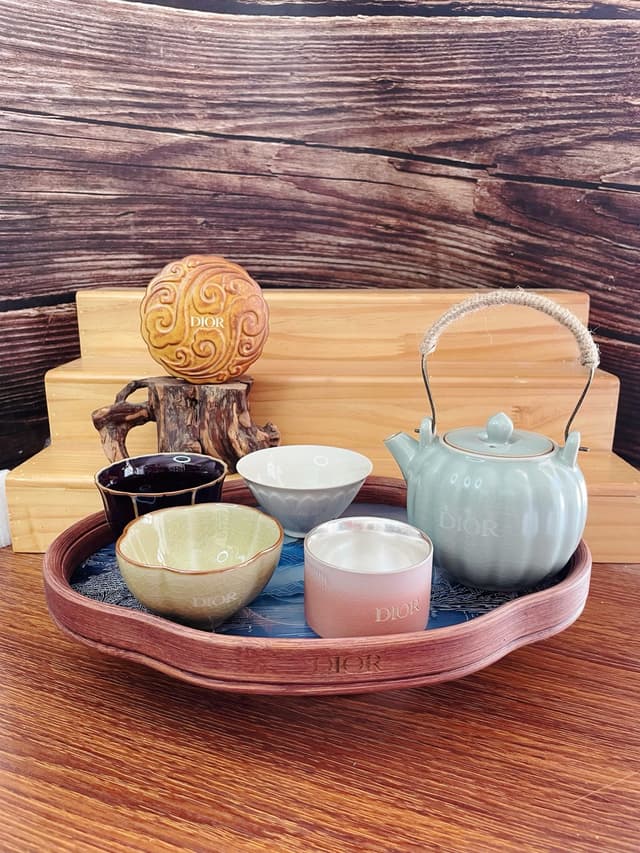 YUPOO Dior Luxury Tea Set Gift Chinese ancient style | Rep Home Decor image 5