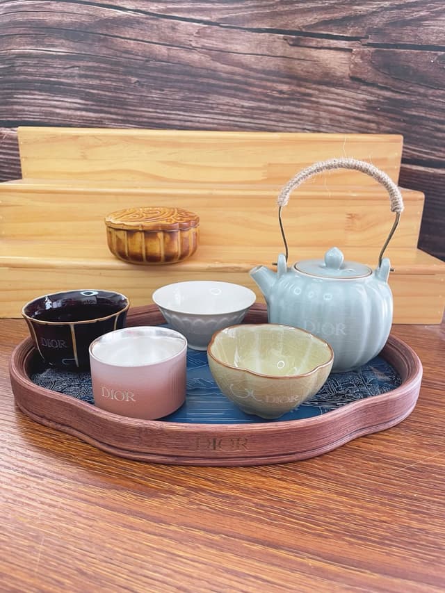YUPOO Dior Luxury Tea Set Gift Chinese ancient style | Rep Home Decor image 7