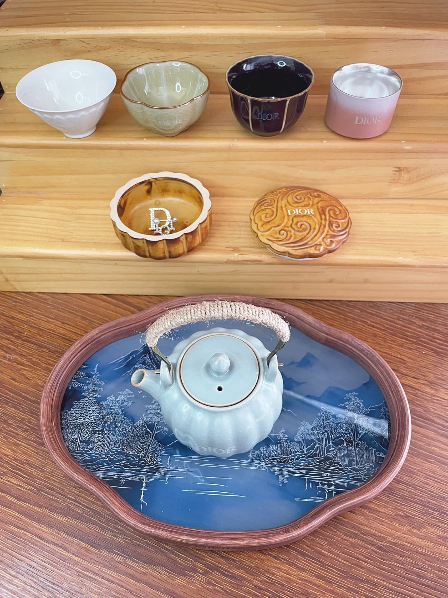 YUPOO Dior Luxury Tea Set Gift Chinese ancient style image 8