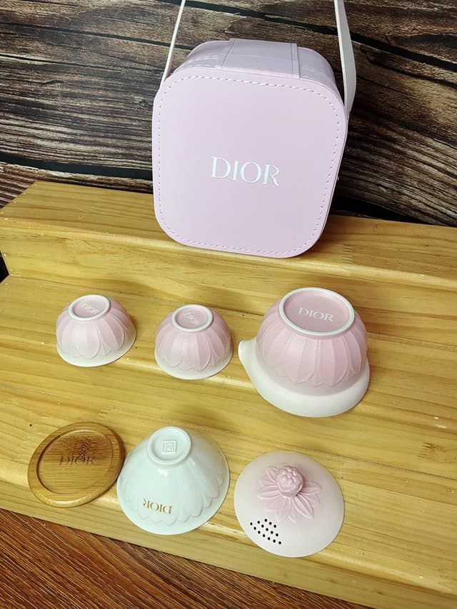 YUPOO Dior Pink Tea Set | Rep Home Decor image 4