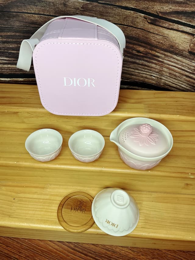 YUPOO Dior Pink Tea Set | Rep Home Decor image 6