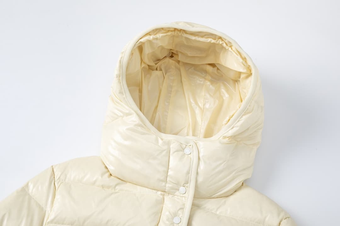 YUPOO Moncler Hooded Short Down Jacket Light Beige image 3