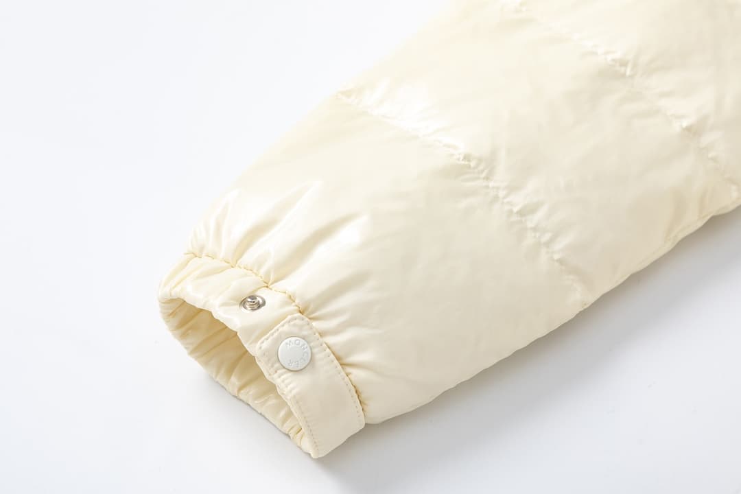 YUPOO Moncler Hooded Short Down Jacket Light Beige image 8