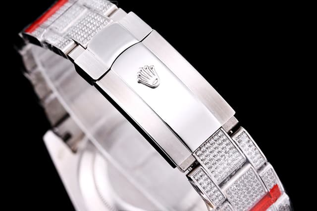 YUPOO Rolex Diamond AAA Zirconia Watch Blue | Rep Watches image 9