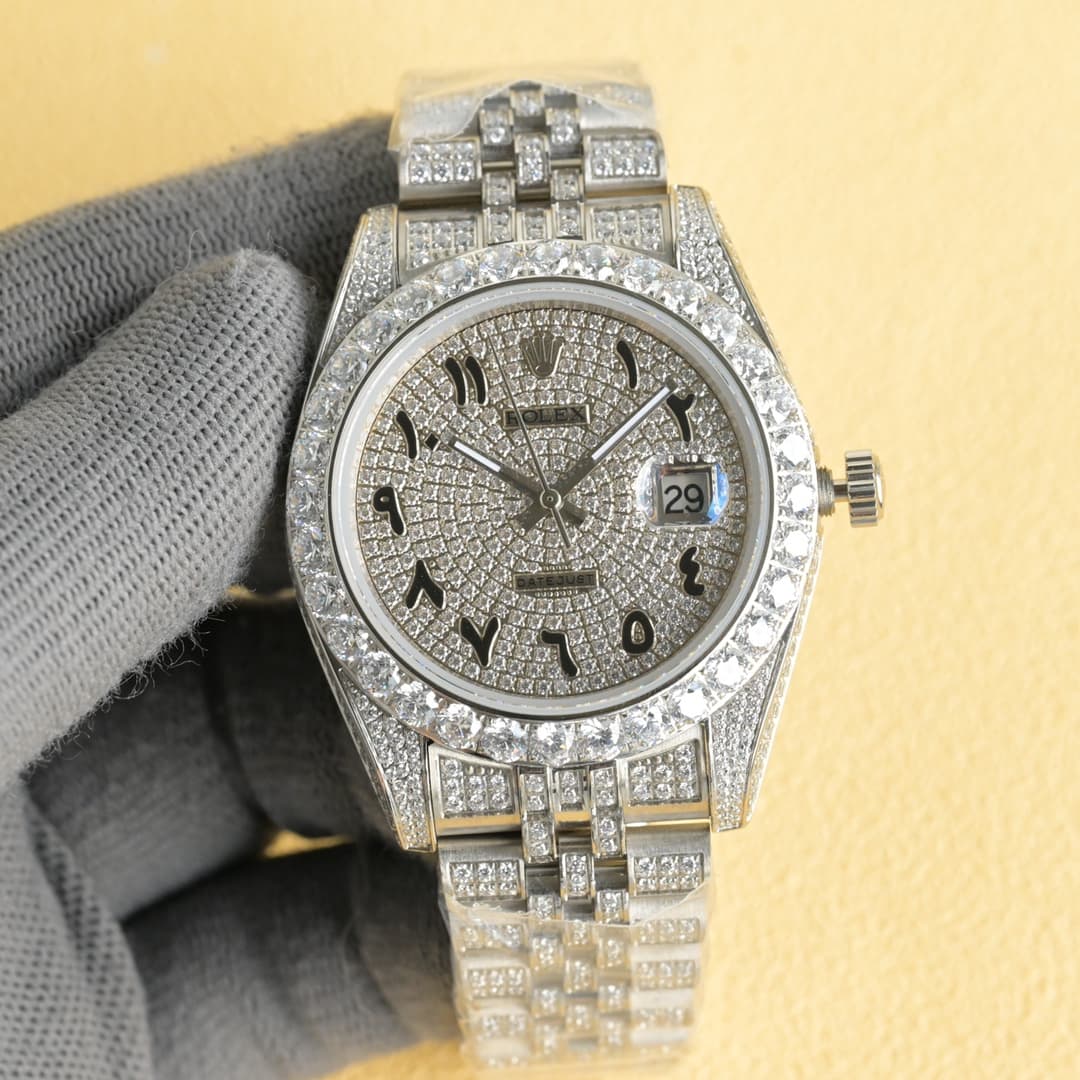 YUPOO Rolex Watches Diamond Oyster Perpetual 35mm image 2