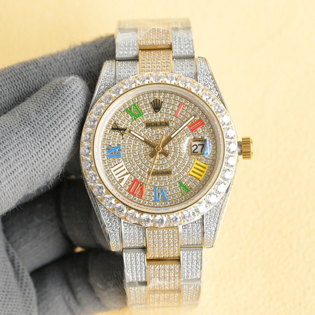 YUPOO Rolex Watches Diamond Oyster Perpetual 35mm image 4