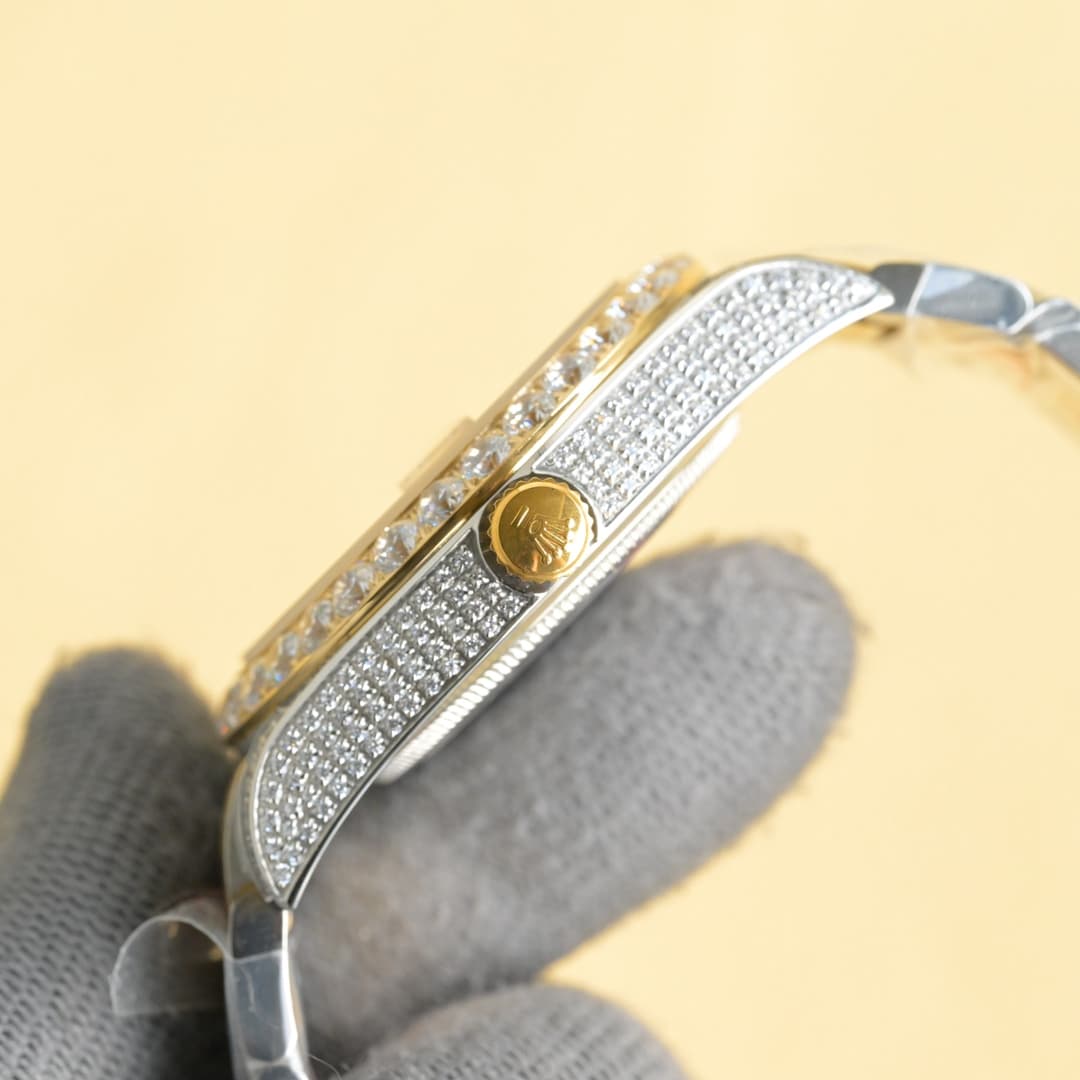 YUPOO Rolex Watches Diamond Oyster Perpetual 35mm image 7