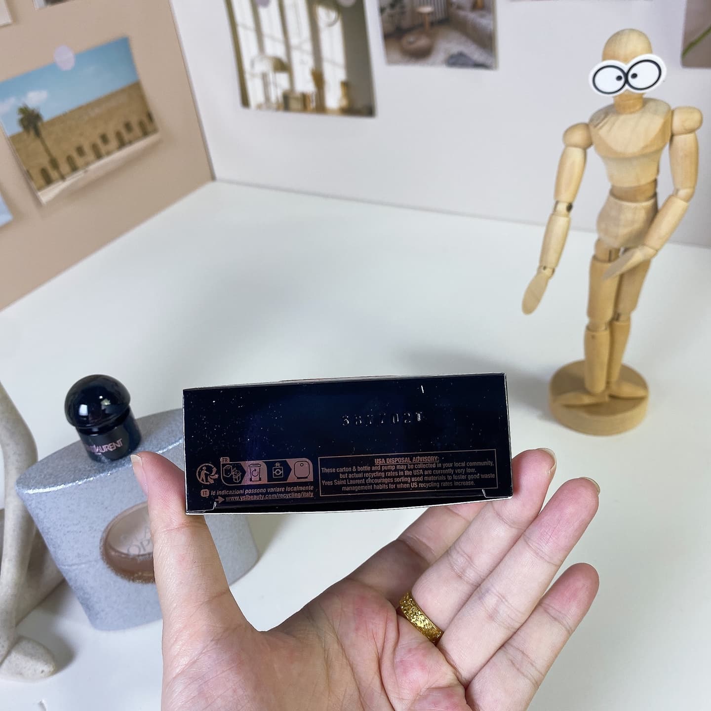 YUPOO YSL Luxury brand perfume Black Black Opium Glitter image 6