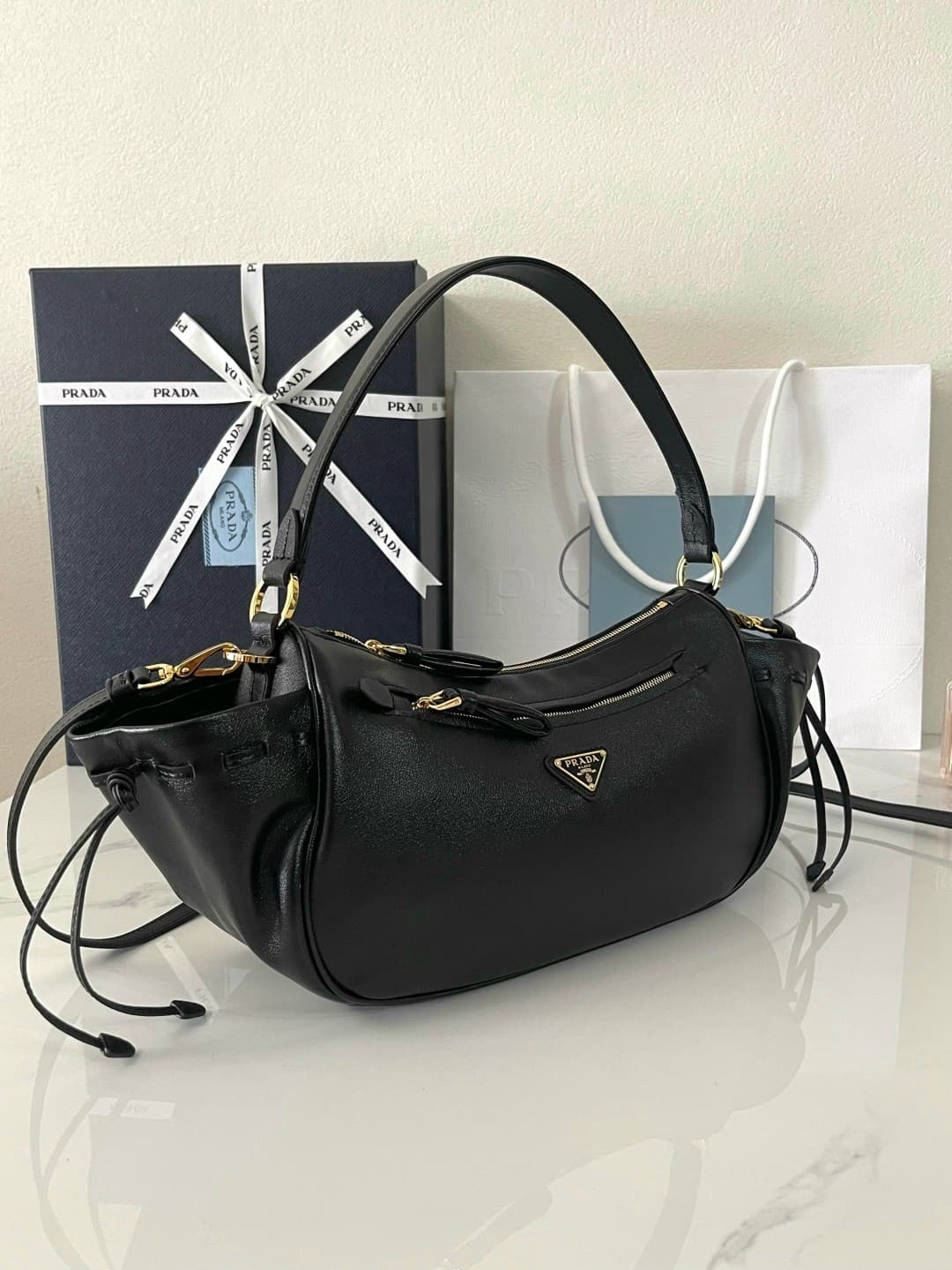 Yupoo Bag | Rep Bag Prada 1BC296 Hobo Bag – Black image 2