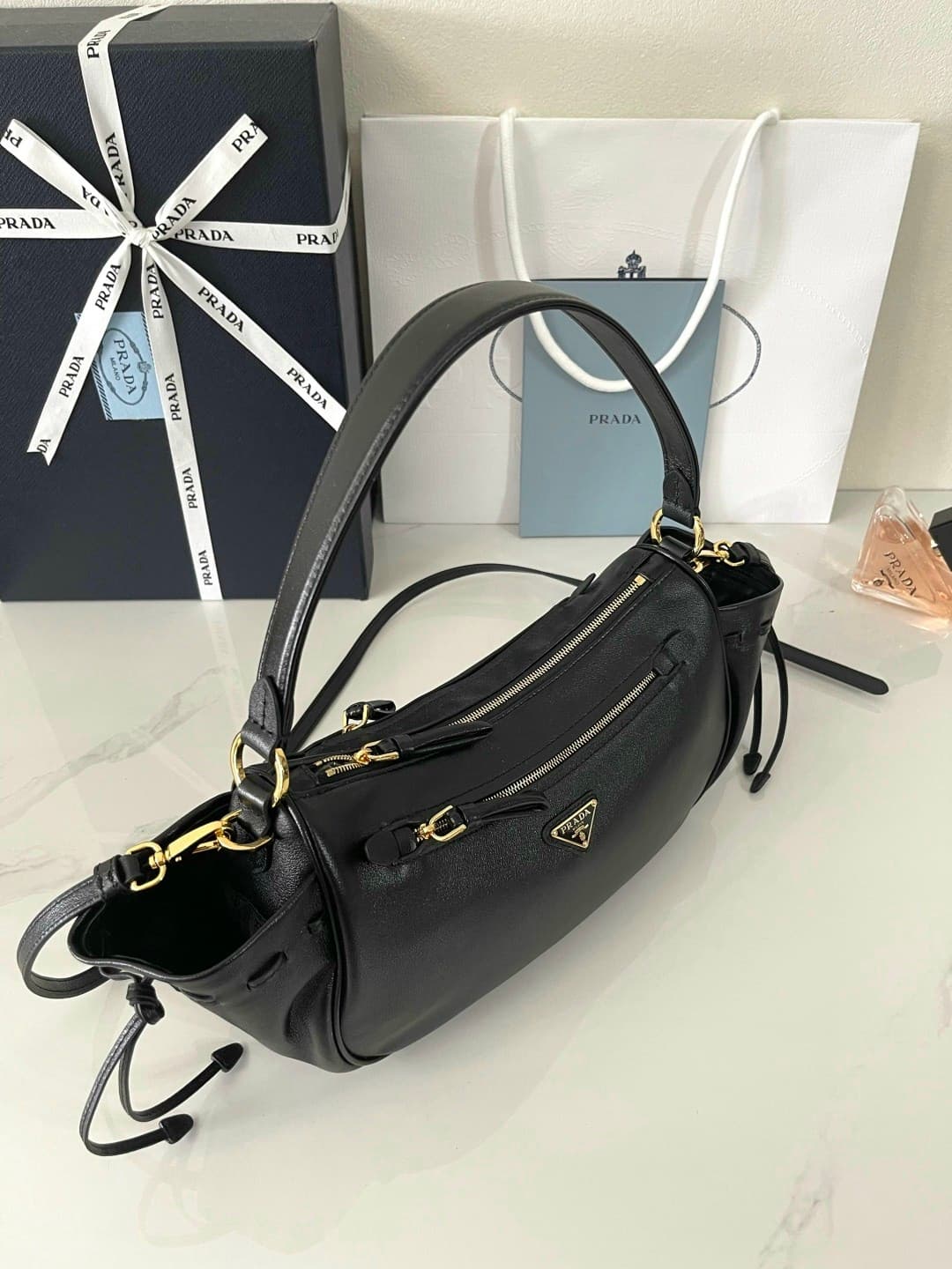 Yupoo Bag | Rep Bag Prada 1BC296 Hobo Bag – Black image 8