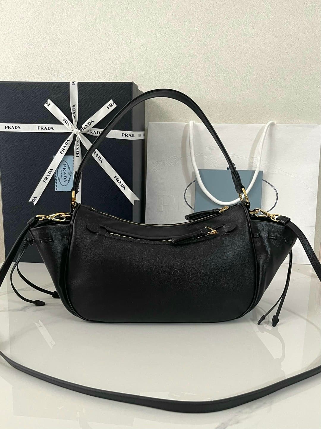 Yupoo Bag | Rep Bag Prada 1BC296 Hobo Bag – Black image 9