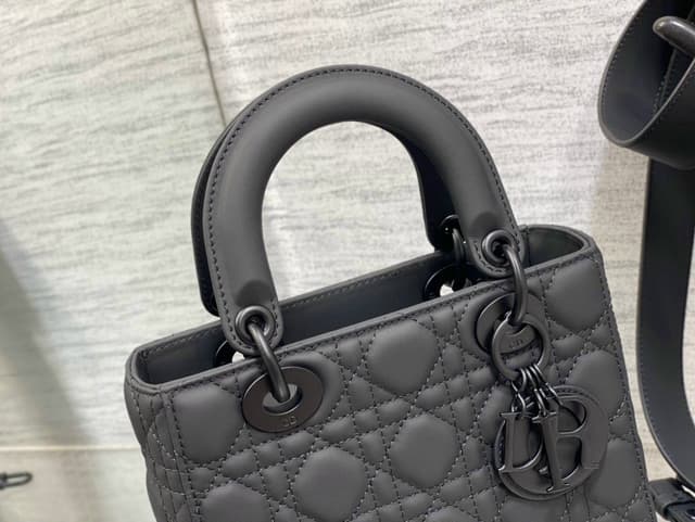 Yupoo Dior Lady 20cm Matte Black Flap Bag Yupoo album | Rep Bags image 2