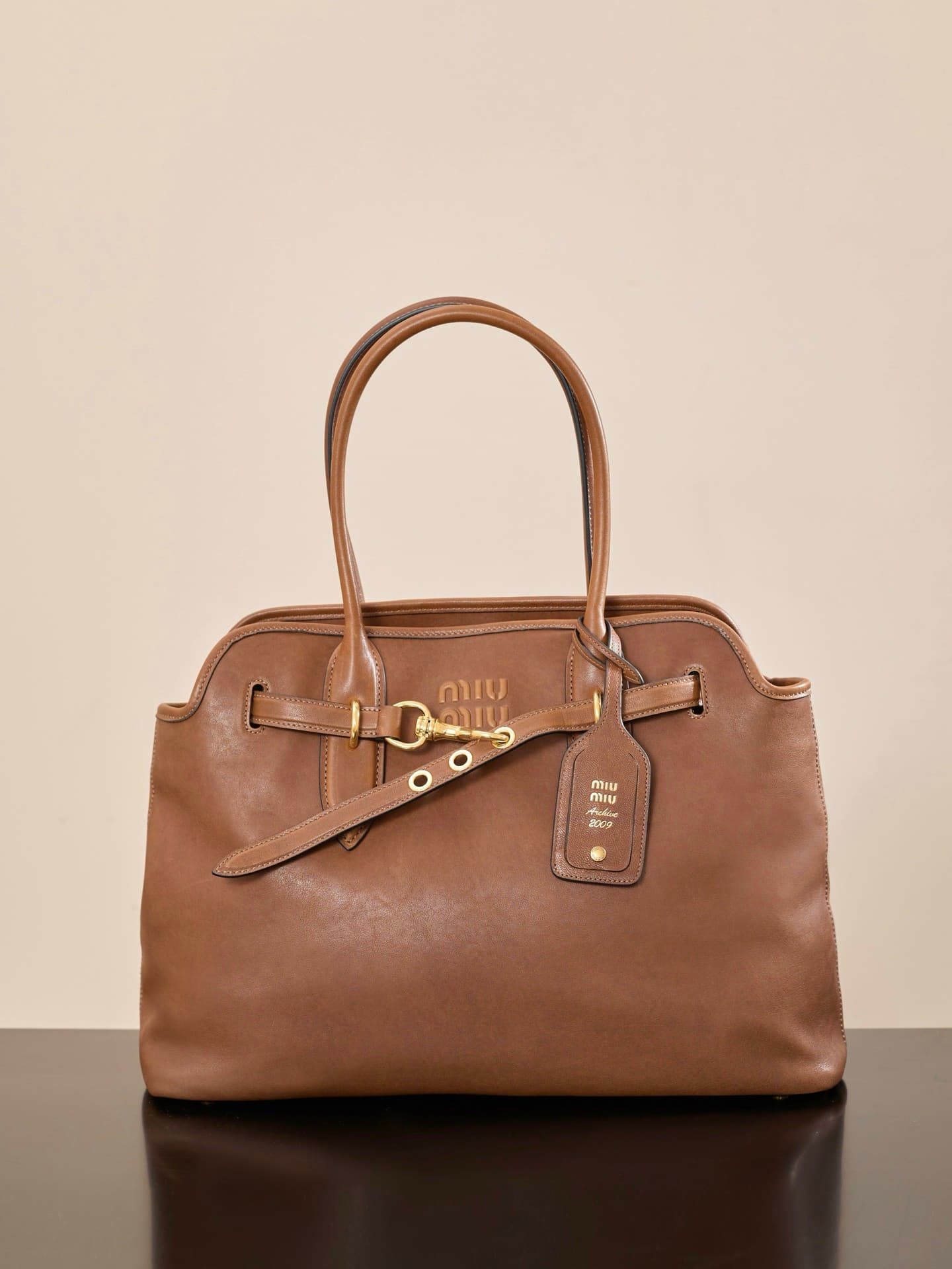 Yupoo Miu Miu Aventure Nappa Leather Tote image 1