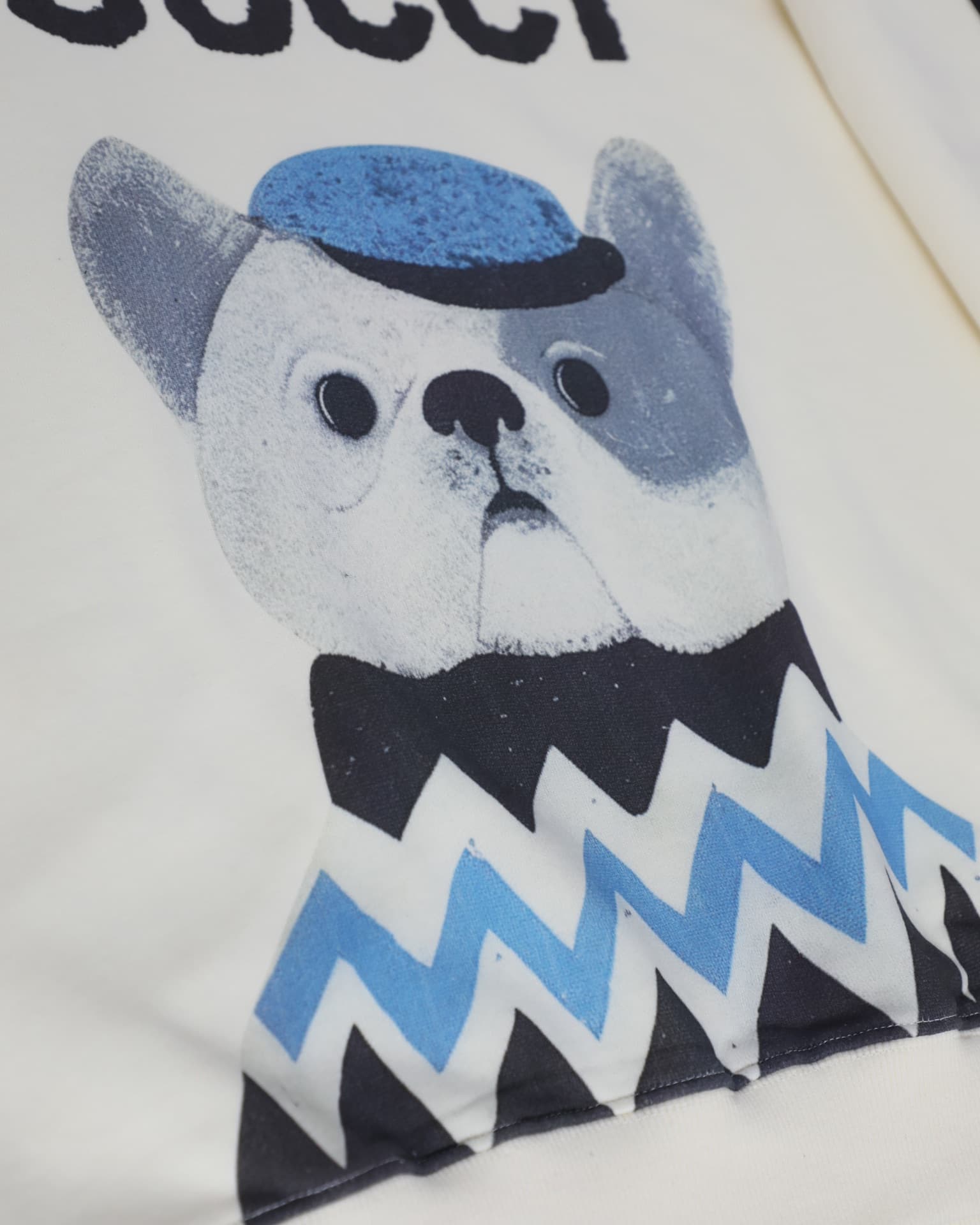 YupooPA GUCCI Blue Hat Puppy Print Crewneck Sweatshirt 2025 image 8