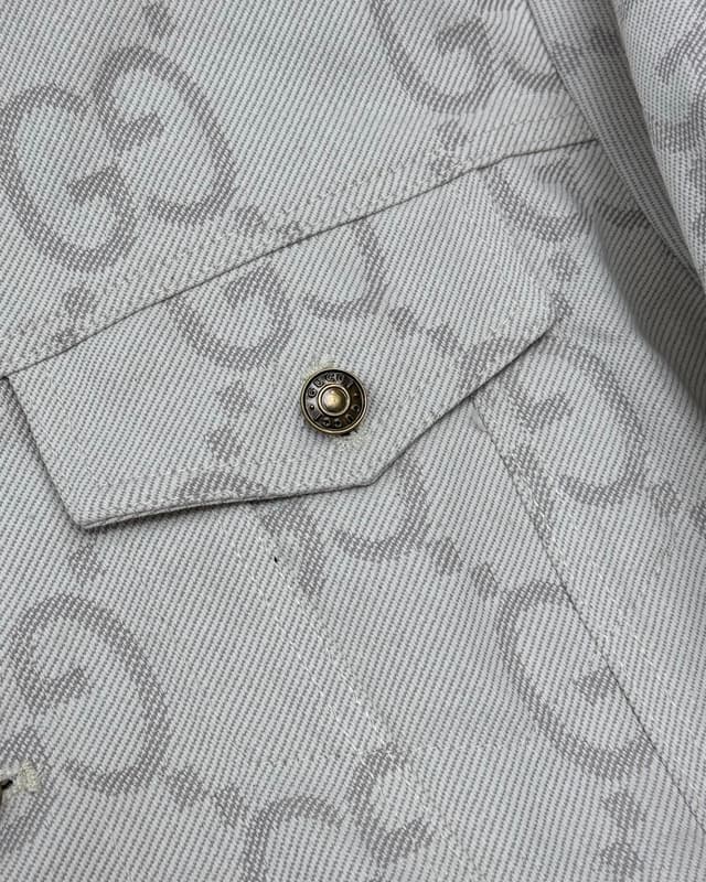 YupooPA GUCCI GG Jacquard All-Print Denim Jacket White | Yupoo Rep Clothing image 7