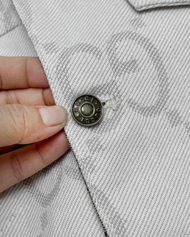 YupooPA GUCCI GG Jacquard All-Print Denim Jacket White | Yupoo Rep Clothing image 8