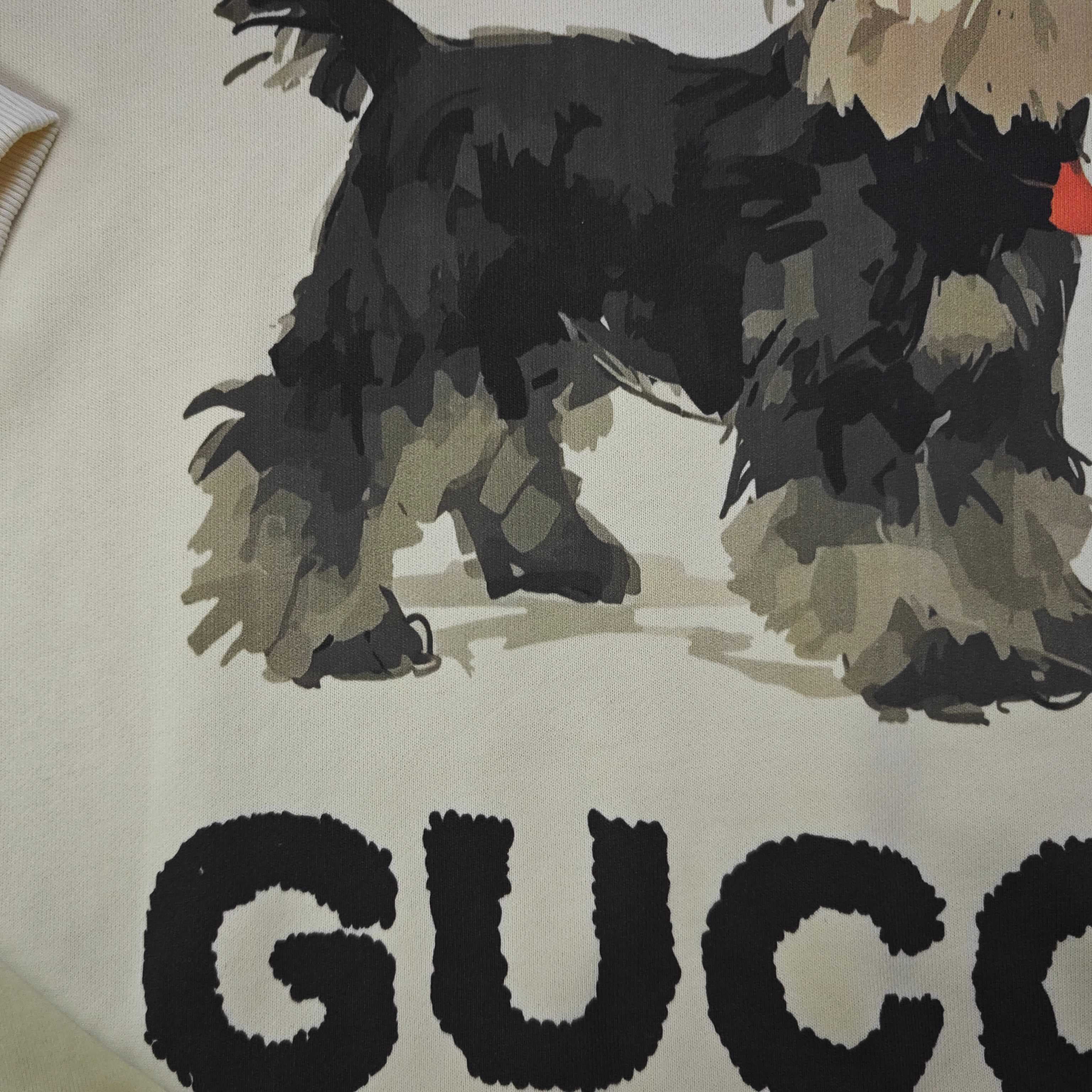 YupooPA Gucci 2025 A/W New Schnauzer Print Couples' Crewneck WHITE image 6