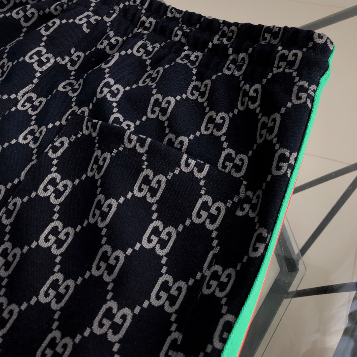 YupooPA Gucci 2025SS New Webbing Print Logo Couples Sweatpants image 7