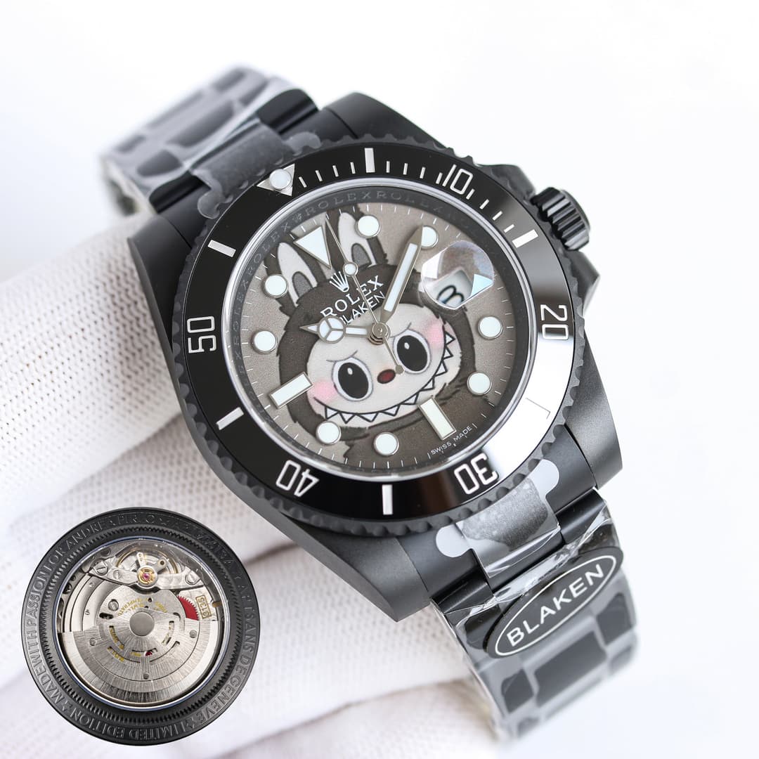 YupooPA Rolex & Labubu B33 BLAKEN Ltd Pink Submariner 40mm image 1