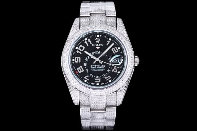 YupooPA Rolex Diamond-Rich 18K Nano Technology Watch Black | Yupoo Rep Watches image 1