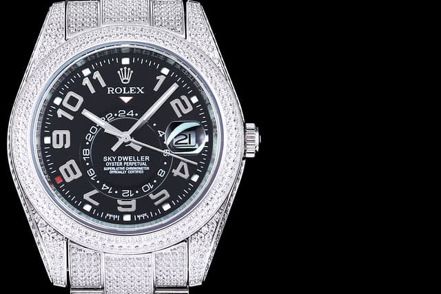 YupooPA Rolex Diamond-Rich 18K Nano Technology Watch Black | Yupoo Rep Watches image 2