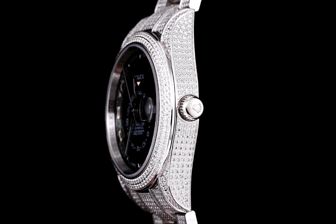 YupooPA Rolex Diamond-Rich 18K Nano Technology Watch Black image 6