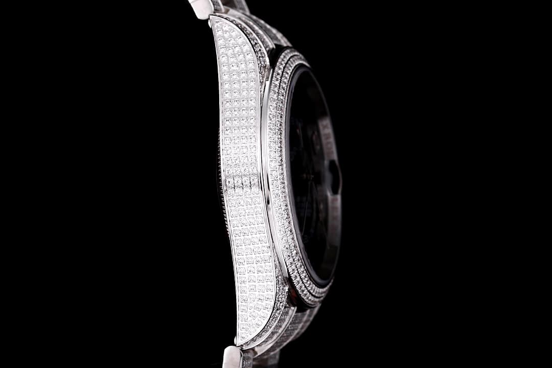 YupooPA Rolex Diamond-Rich 18K Nano Technology Watch Black image 7